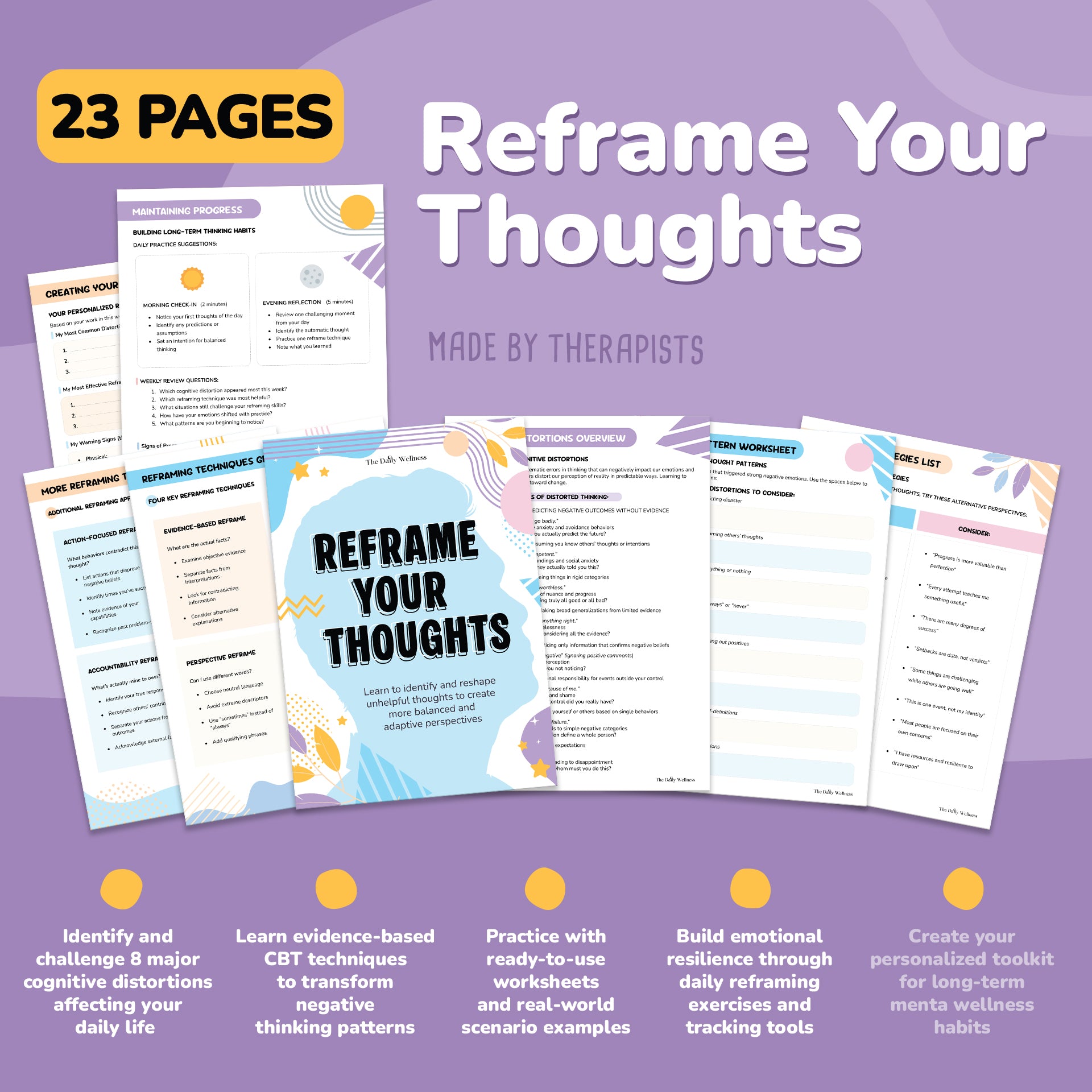 The Reframe Your Thoughts Workbook