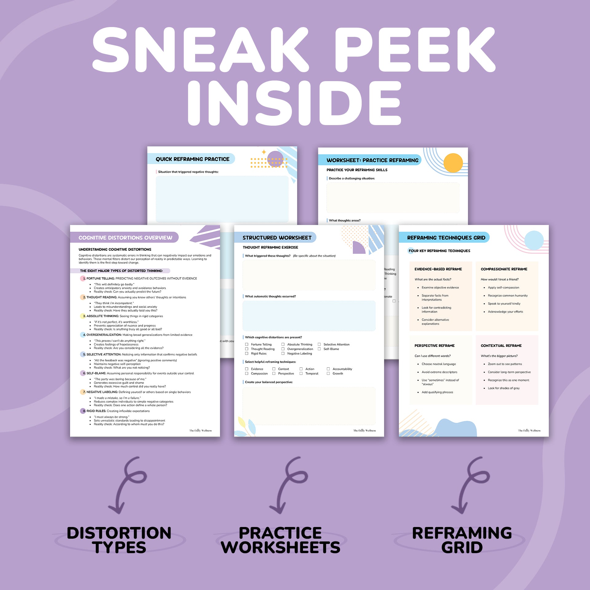 The Reframe Your Thoughts Workbook